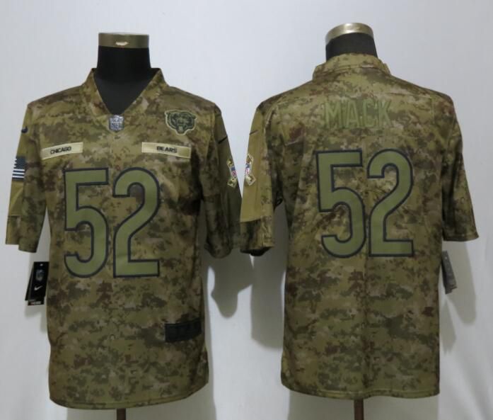 Men Chicago Bears #52 Mack Nike Camo Salute to Service Limited NFL Jerseys->new york jets->NFL Jersey